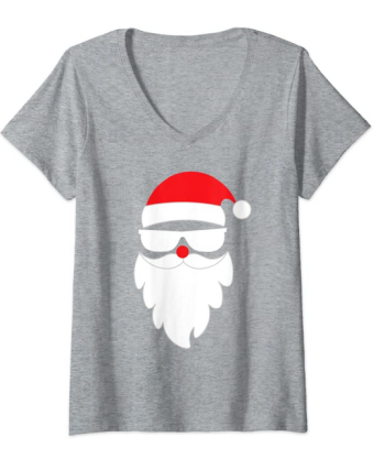 Santa Claus V-Neck Shirt