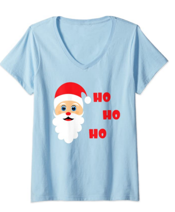 Santa Claus V-Neck Shirt