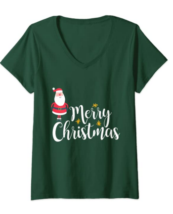 Santa Claus V-Neck Shirt