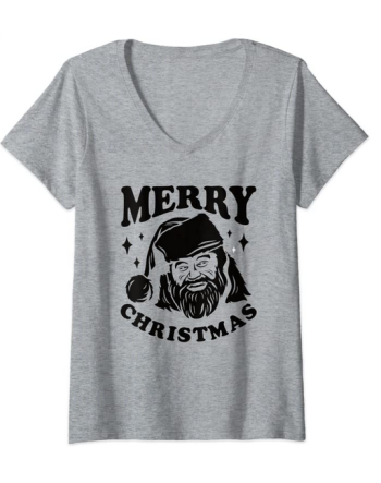 Santa Claus V-Neck Shirt