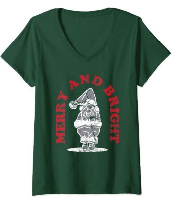 Santa Claus V-Neck Shirt