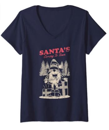 Santa Claus V-Neck Shirt